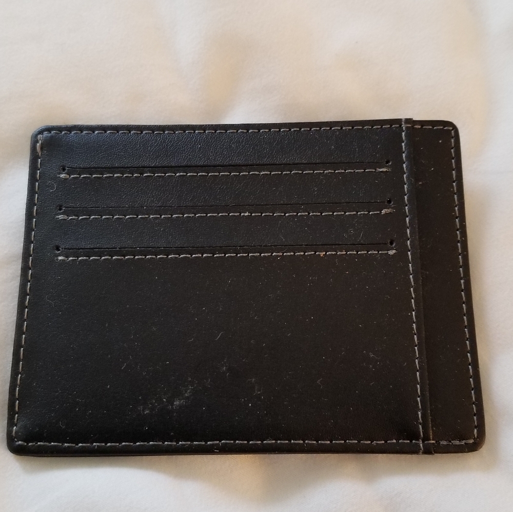 Mens minimalist slim wallet